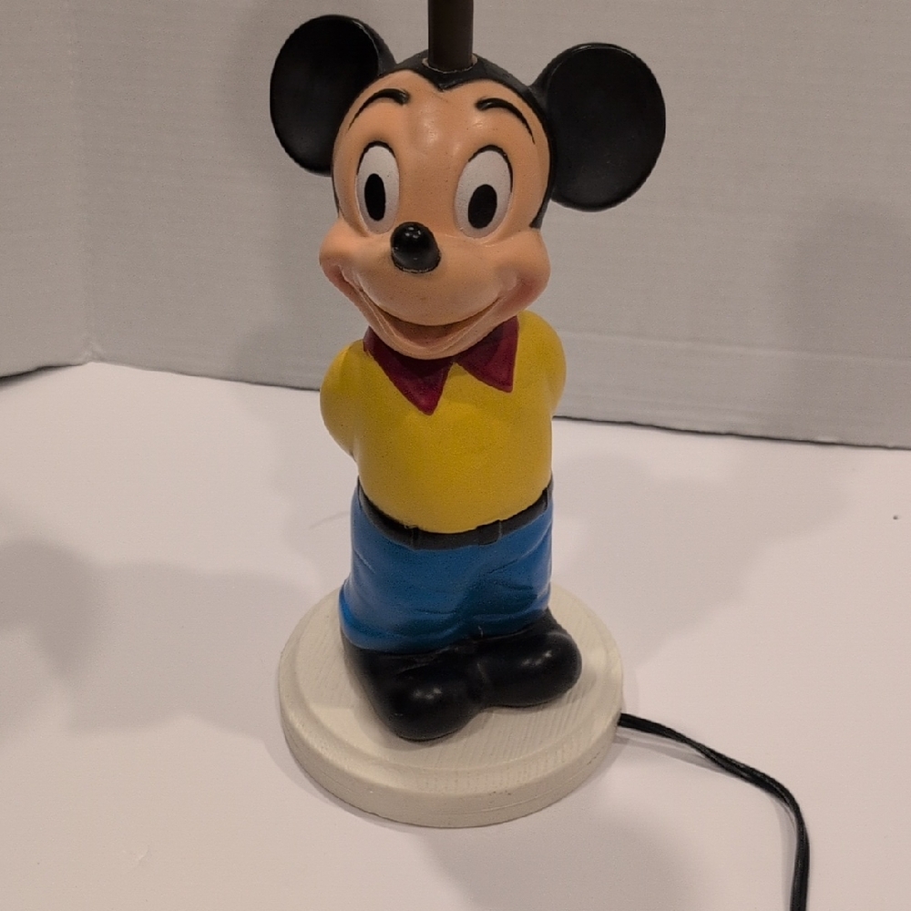 Vintage Mickey Mouse Character Lamp